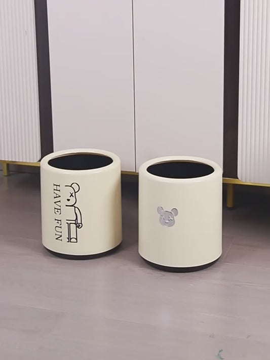 Double layer trash can